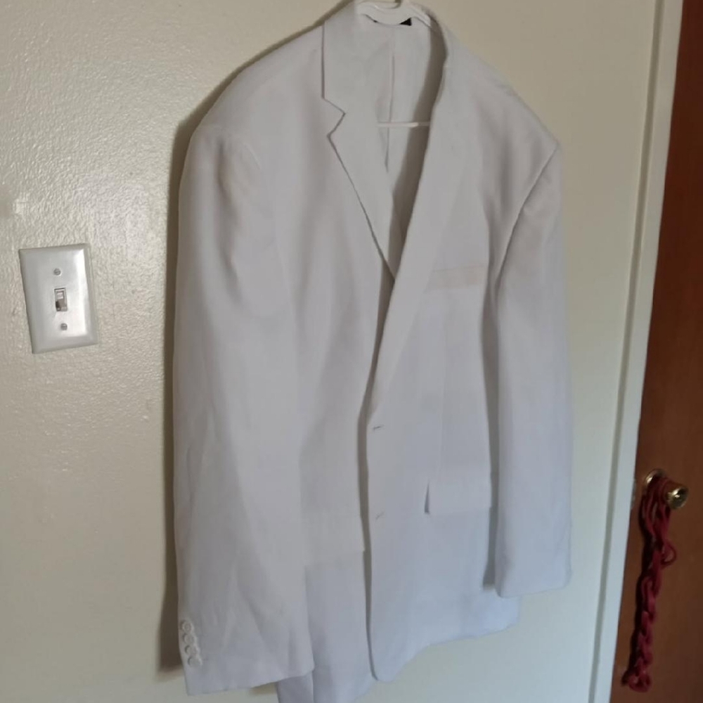 LUCCI Collezione Sz 52R Classic White Men's Blazer NWOT